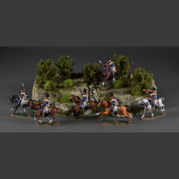 Cliff with green grass tops and green bushes