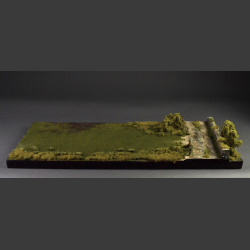 Rural airfield and dirt road - diorama
