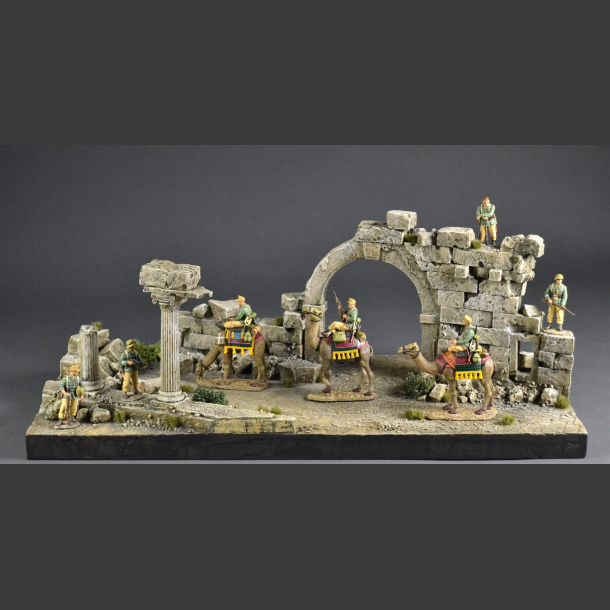 Ancient temple ruins - diorama