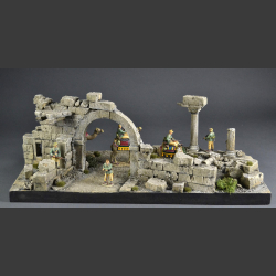 Ancient temple ruins - diorama