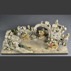 Ancient temple ruins - diorama