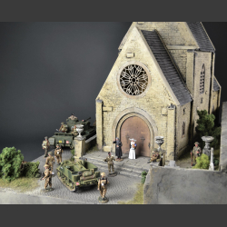 French church - diorama 
