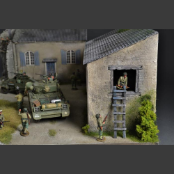 Farmhouse and Barn - diorama