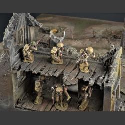 Battlefield and ruin - diorama