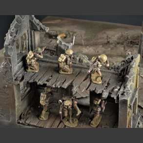 Battlefield and ruin - diorama