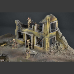 Battlefield and ruin - diorama