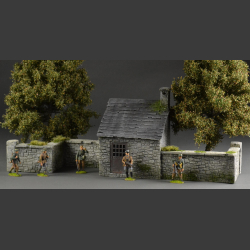 Stone house with stone walls