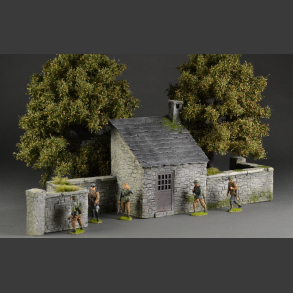 Stone house with stone walls