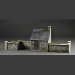 Stone house with stone walls