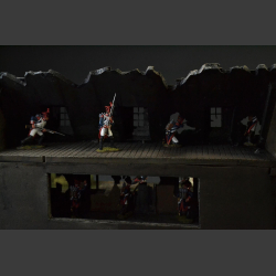 Bombed-Out Farmhouse and Barn - Diorama