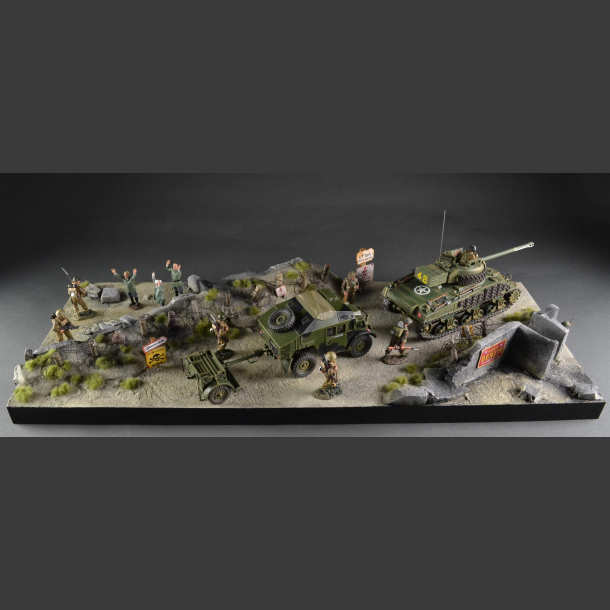 Normandy, bunker ruins - diorama