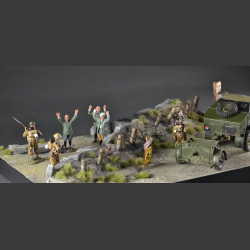 Normandy, bunker ruins - diorama