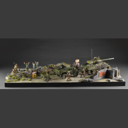Normandy, bunker ruins - diorama