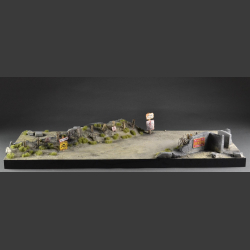 Normandy, bunker ruins - diorama