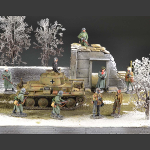 Ruin winter - diorama  
