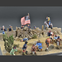 Desert ruin wall - diorama 
