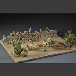 Desert ruin wall - diorama 