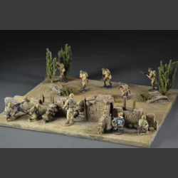 Desert ruin wall - diorama 