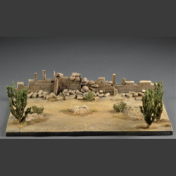 Desert ruin wall - diorama 