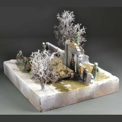 Ruin winter - diorama  