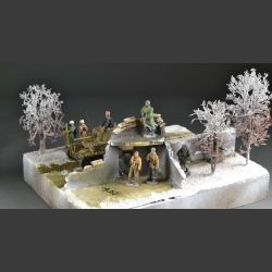 Ruin winter - diorama  