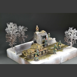 Ruin winter - diorama  