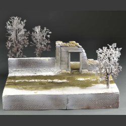 Ruin winter - diorama  