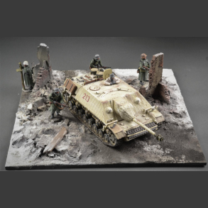Ruin vinter - diorama
