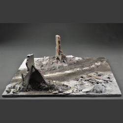 Ruin vinter - diorama