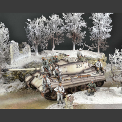 Winter landscape - diorama