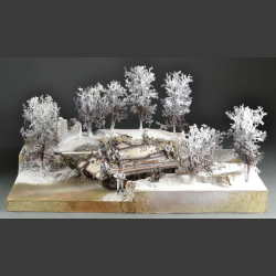 Winter landscape - diorama