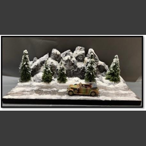 Winter landscape - diorama