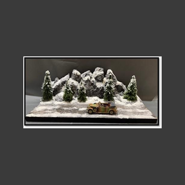 Winter landscape - diorama