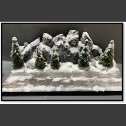 Winter landscape - diorama