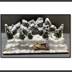 Winter landscape - diorama