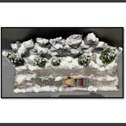 Winter landscape - diorama