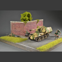 Cobblestone st. wall - diorama