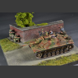 Cobblestone st. wall - diorama