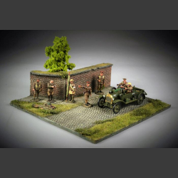 Cobblestone st. wall - diorama