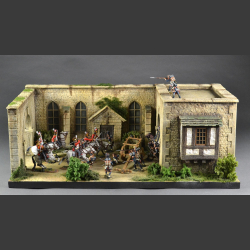 Church facade - diorama 