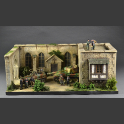 Church facade - diorama 