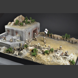 Desert bunker fortification - Diorama