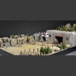 Desert bunker fortification - Diorama