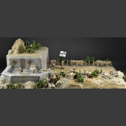 Desert bunker fortification - Diorama