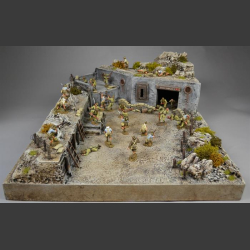 Desert bunker fortification - Diorama
