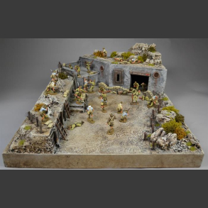 Desert bunker fortification - Diorama