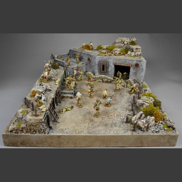 Desert bunker fortification - Diorama