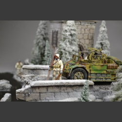 Medieval tower/bridge - diorama 