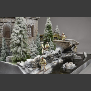 Medieval tower/bridge - diorama 