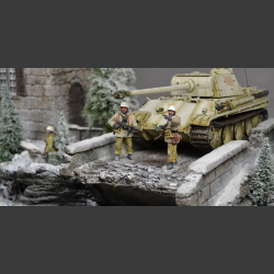 Medieval tower/bridge - diorama 